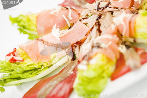 Image of food salmon anchovy salad