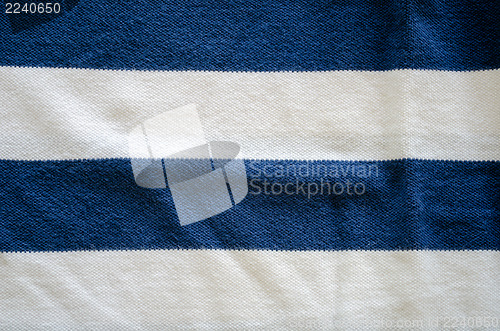 Image of background striped blue white color fabric pattern 