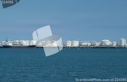Image of Harbour with storage tanks