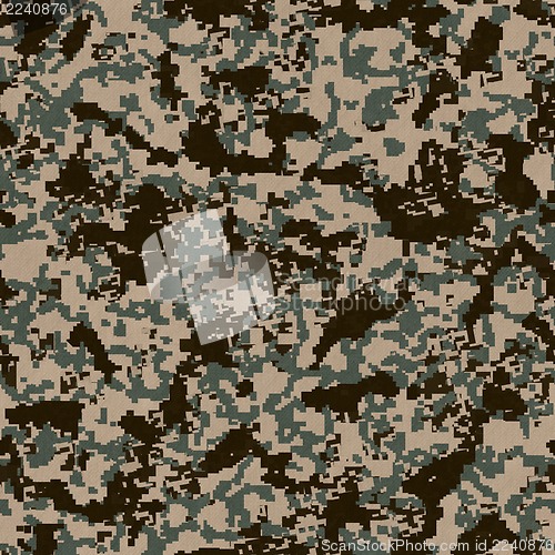 Image of Digital Camouflage Pattern. Seamless Texture.