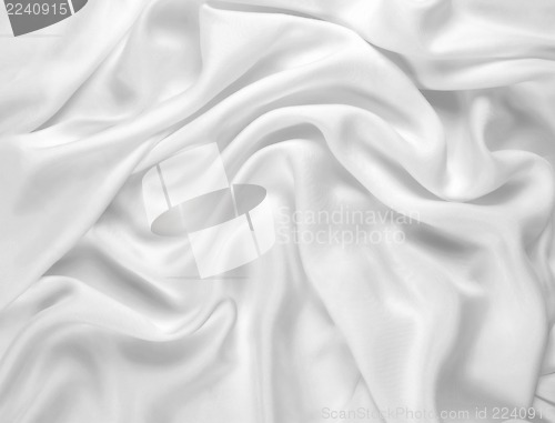 Image of Smooth elegant white silk can use as background