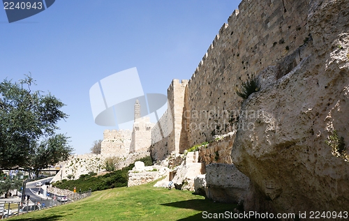 Image of Tower of david and Jerusalem walls