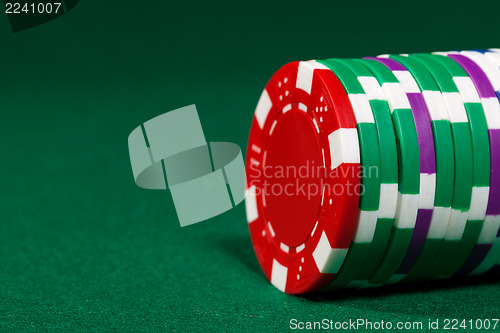 Image of Colorful poker chips