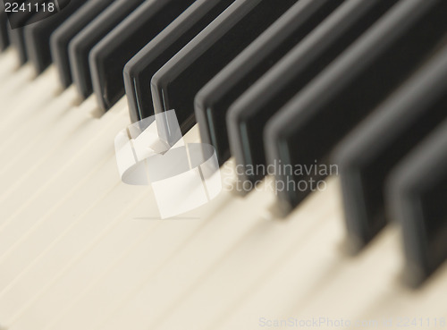Image of Background of a piano keyboard