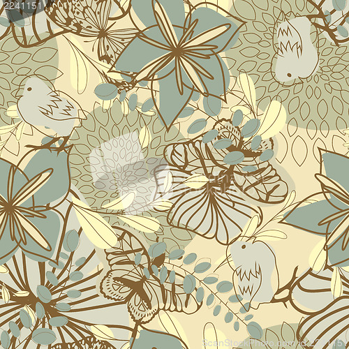 Image of seamless floral pattern