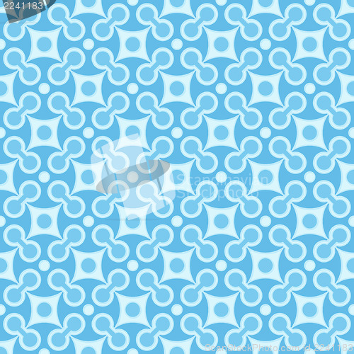 Image of Simple seamless geometric blue pattern