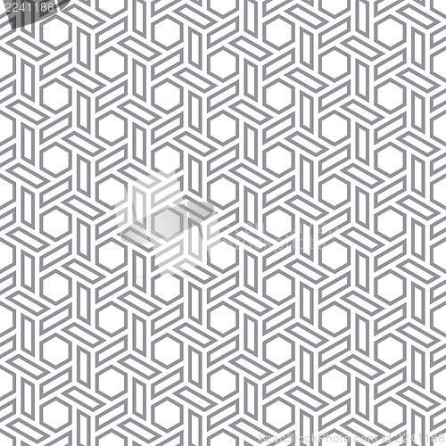 Image of Hexagons gray seamless background