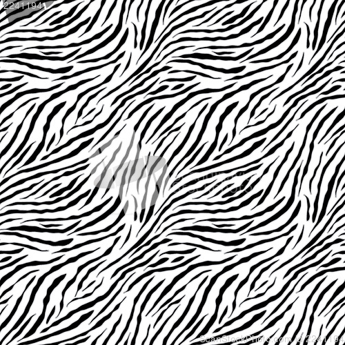 Image of Zebra pattern - halftone seamless pattern