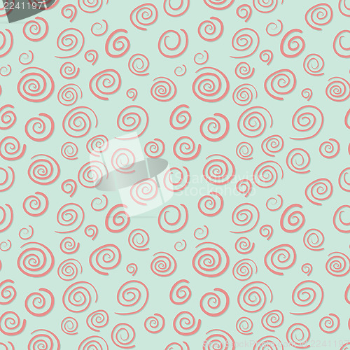 Image of Curls seamless pattern in old-fashioned style