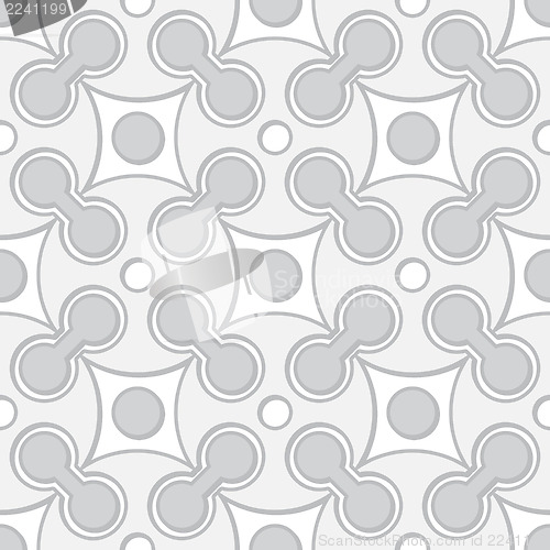 Image of Simple black and white seamless geometric pattern