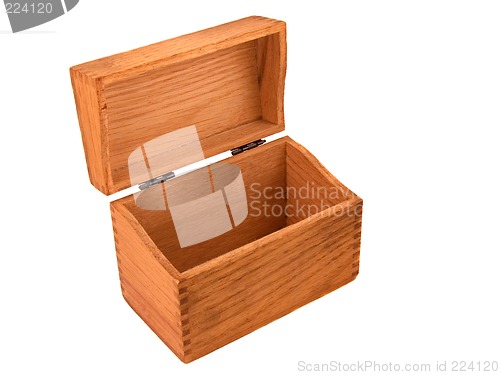 Image of Vintage Oak Dovetailed Recipe Box