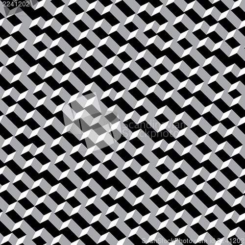 Image of Seamless pattern - contrasty black and white texture