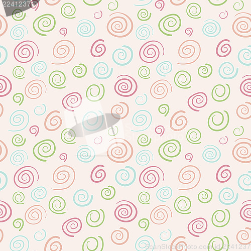 Image of Abstract retro pattern - color swirls