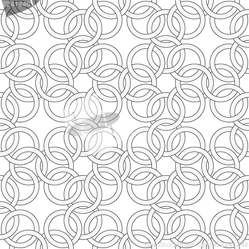 Image of Seamless pattern - pattern like weaving chainmail