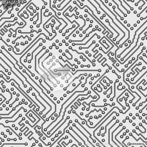 Image of Circuit board computer seamless pattern