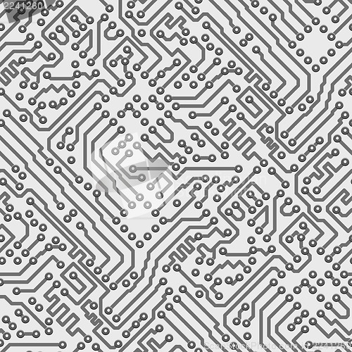 Image of Circuit board computer seamless pattern