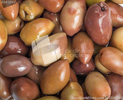 Image of Greek olives preserved