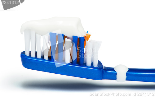 Image of Toothbrush and toothpaste