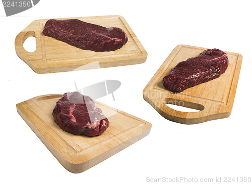 Image of Raw beef steak meat