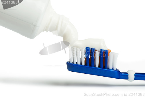 Image of Toothbrush and toothpaste