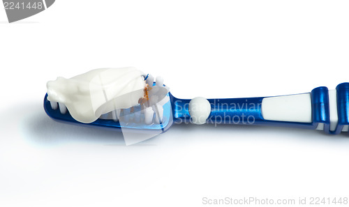 Image of Toothbrush and toothpaste