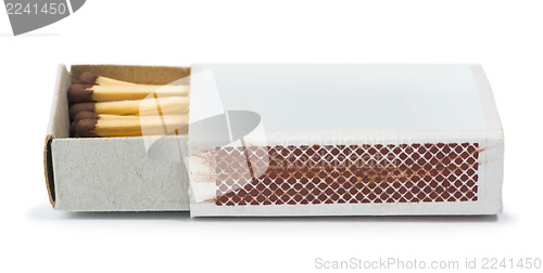 Image of White isolated matches and matchsticks