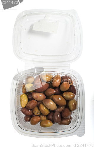 Image of Greek olives preserved