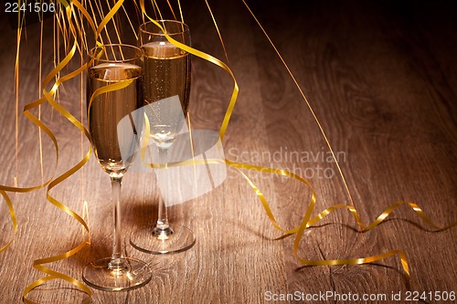 Image of two glass with champagne