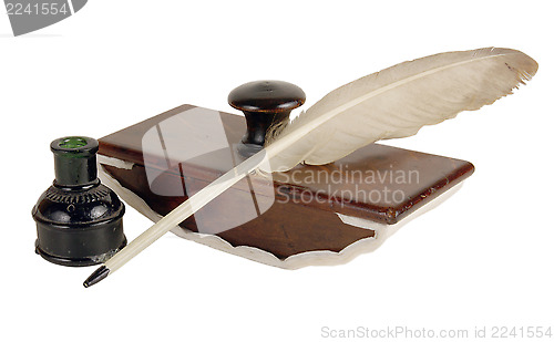 Image of The ancient ink device.