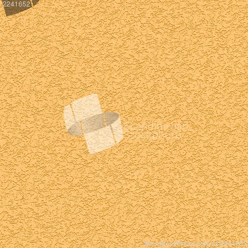 Image of Seamless Texture of Yellow Striated Stucco Wall.