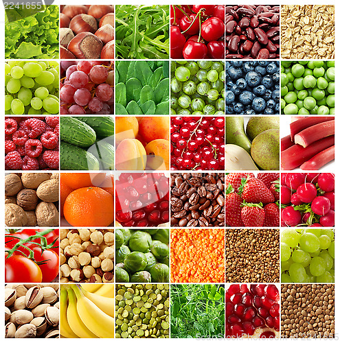 Image of fruits and vegetables backgrounds