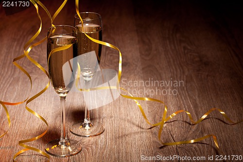 Image of two glass with champagne