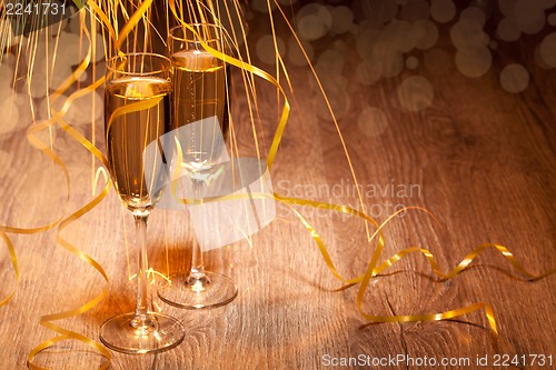 Image of two glass with champagne