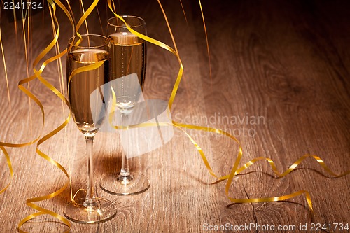 Image of two glass with champagne