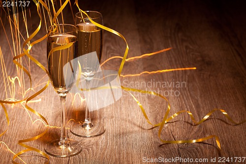 Image of two glass with champagne