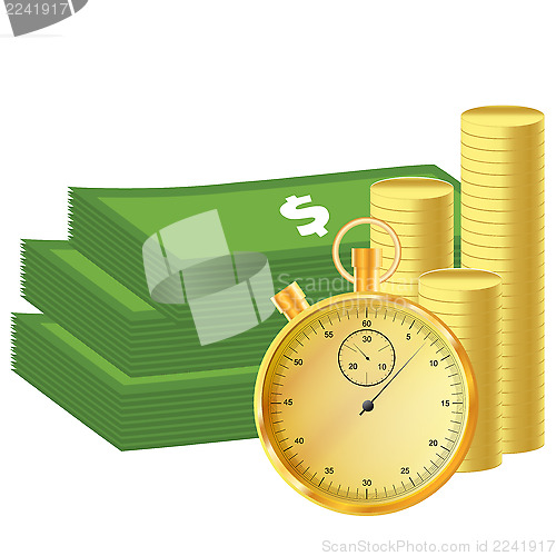 Image of Money and stopwatch