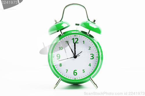 Image of Green retro clock