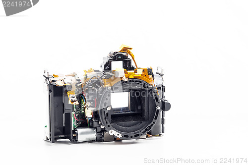 Image of disassembled photo camera