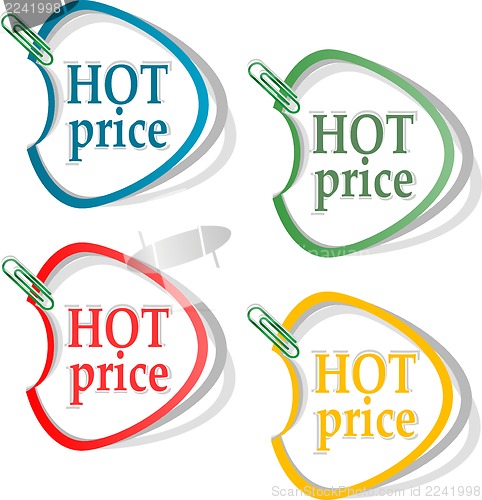Image of Hot price stickers set