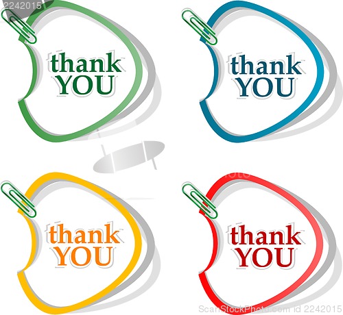 Image of Thank you - grateful bubbles, stickers set