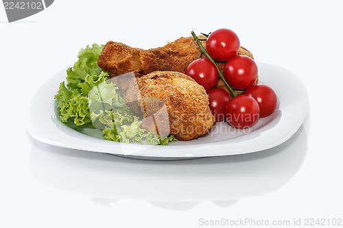 Image of Breading chicken legs