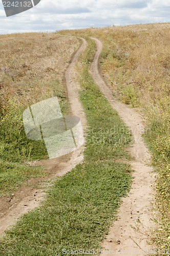 Image of road through a ravine