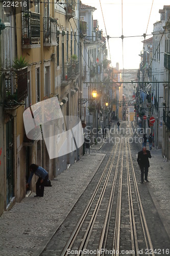 Image of tranway in lisbon
