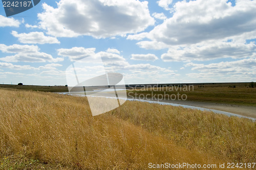 Image of canal at steppe