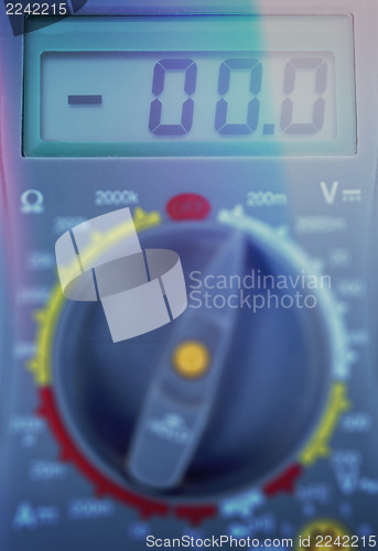 Image of Modern digital multimeter with shallow focus