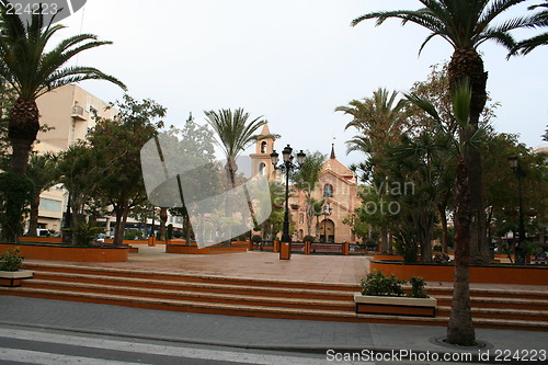 Image of Park with church in the background