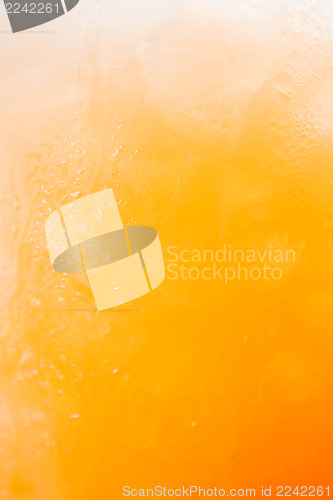 Image of Natural gradient of iced orange juice and drops