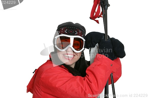 Image of Female Skier