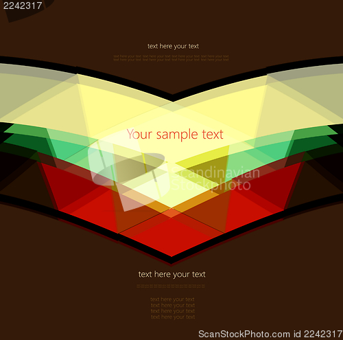Image of Abstract Retro Geometric Background with place for your text