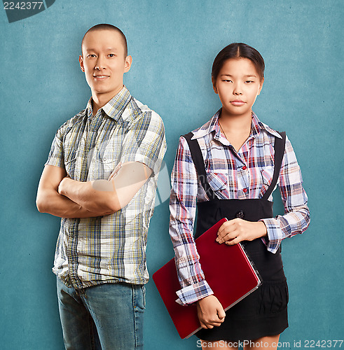 Image of Asian business Woman and Man